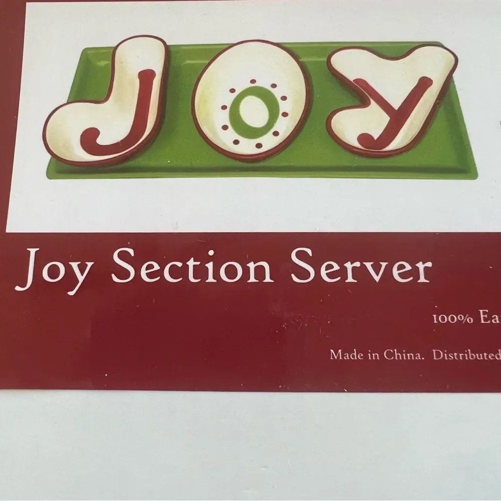 Living Quarters JOY Holiday Serving Dish Bowls Platter